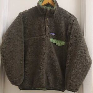 🤩Rare Vintage patagonia sherpa lined reversible jacket size mens xs/women's S
